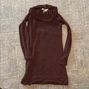 Cozy Maroon Long Sleeve Dress